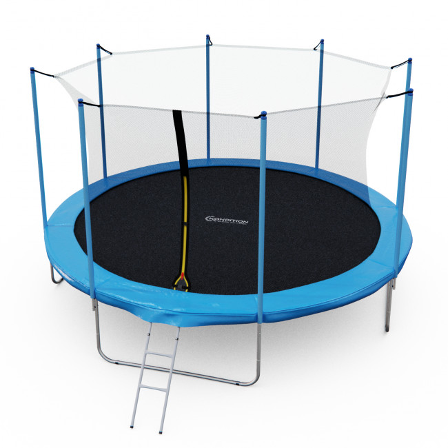 Батут каркасный с сеткой DFC Kondition 14 ft с лестницей Батут каркасный с сеткой DFC Kondition 14 ft с лестницей