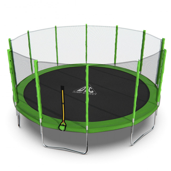 Батут DFC Trampoline Fitness с сеткой 16ft Батут DFC Trampoline Fitness с сеткой 16ft