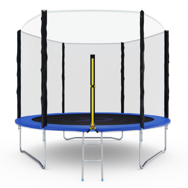 Батут с сеткой DFC PELPO 10ft с лестницей, BLUE Батут с сеткой DFC PELPO 10ft с лестницей, BLUE