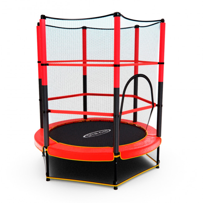 Батут детский DFC TRAMPOLINE-RED 55" с сеткой Батут детский DFC TRAMPOLINE-RED 55" с сеткой