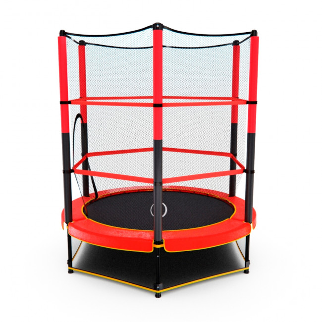 Батут детский DFC TRAMPOLINE-RED 55" с сеткой Батут детский DFC TRAMPOLINE-RED 55" с сеткой
