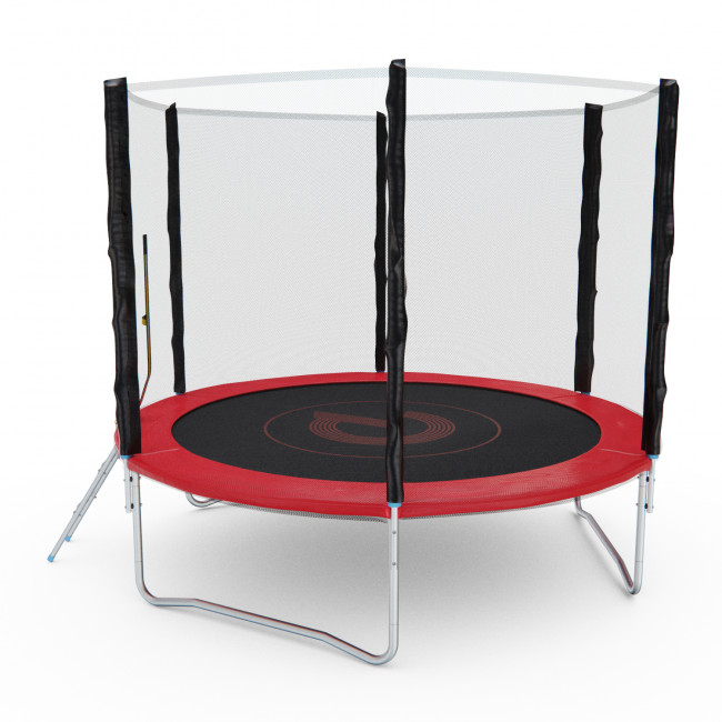 Батут с сеткой DFC PELPO 8ft с лестницей, RED Батут с сеткой DFC PELPO 8ft с лестницей, RED