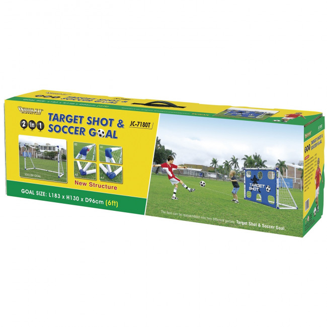 Ворота игровые DFC с сеткой-мишенью 183 см GOAL7180T Ворота игровые DFC с сеткой-мишенью 183 см GOAL7180T