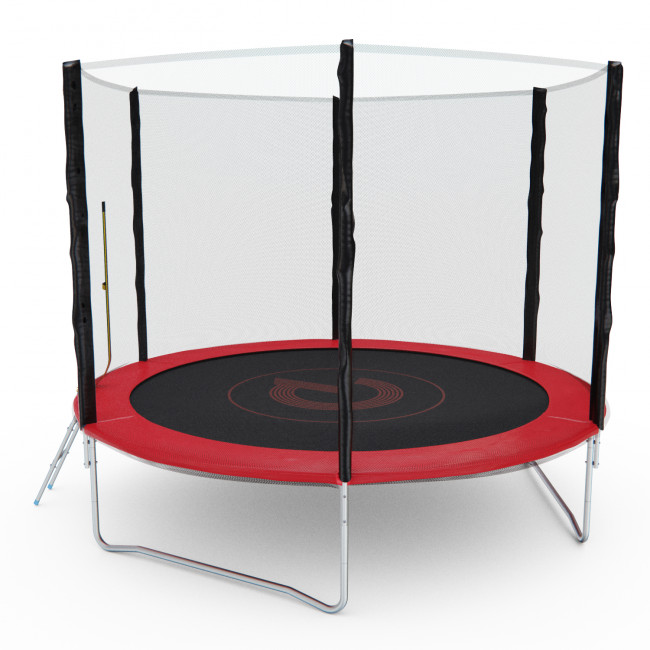Батут с сеткой DFC PELPO 10ft с лестницей, RED Батут с сеткой DFC PELPO 10ft с лестницей, RED
