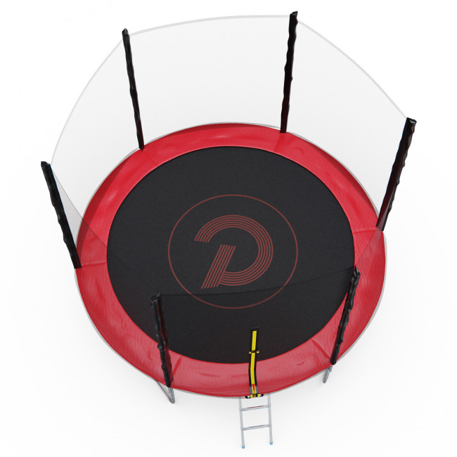 Батут с сеткой DFC PELPO 10ft с лестницей, RED Батут с сеткой DFC PELPO 10ft с лестницей, RED