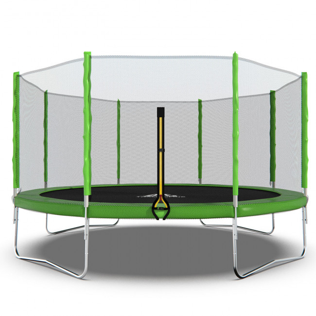 Батут DFC Trampoline Fitness с сеткой 14ft Батут DFC Trampoline Fitness с сеткой 14ft