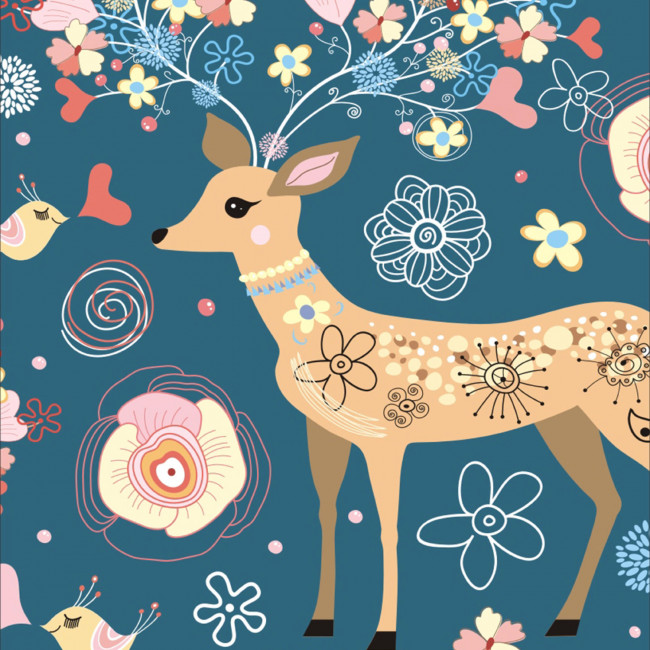 Коврик для фитнеса и йоги DFC Meditation Deluxe, 183x68x0,5 см, Deer Коврик для фитнеса и йоги DFC Meditation Deluxe, 183x68x0,5 см, Deer