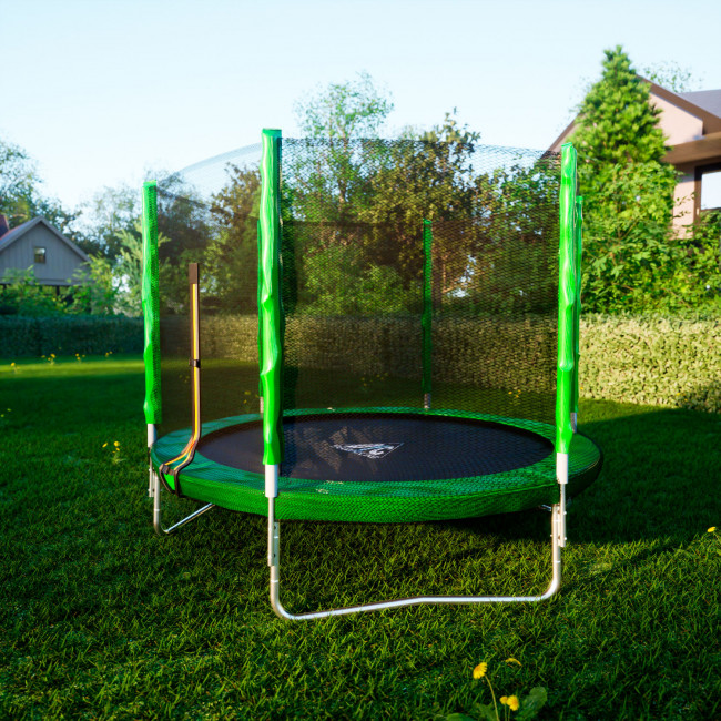 Батут DFC Trampoline Fitness с сеткой 8ft Батут DFC Trampoline Fitness с сеткой 8ft
