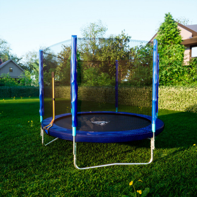 Батут DFC Trampoline Fitness с сеткой 8ft Батут DFC Trampoline Fitness с сеткой 8ft