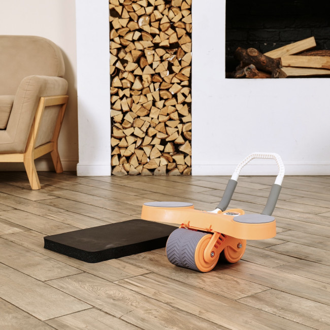 Тренажёр для пресса AB Roller SND оранжевый с ковриком 45 х 30 x 3.5 cм Тренажёр для пресса AB Roller SND оранжевый с ковриком 45 х 30 x 3.5 cм