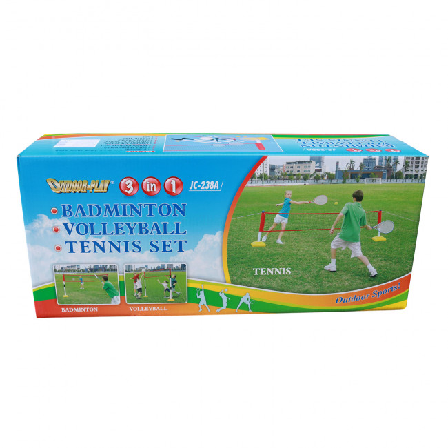 Набор детский DFC для игры в бадминтон, волейбол и теннис Goal238A Набор детский DFC для игры в бадминтон, волейбол и теннис Goal238A